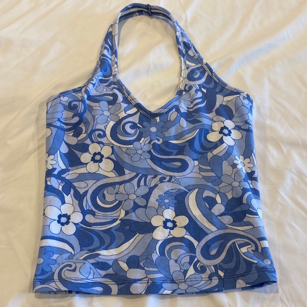Hollister Floral Halter Top